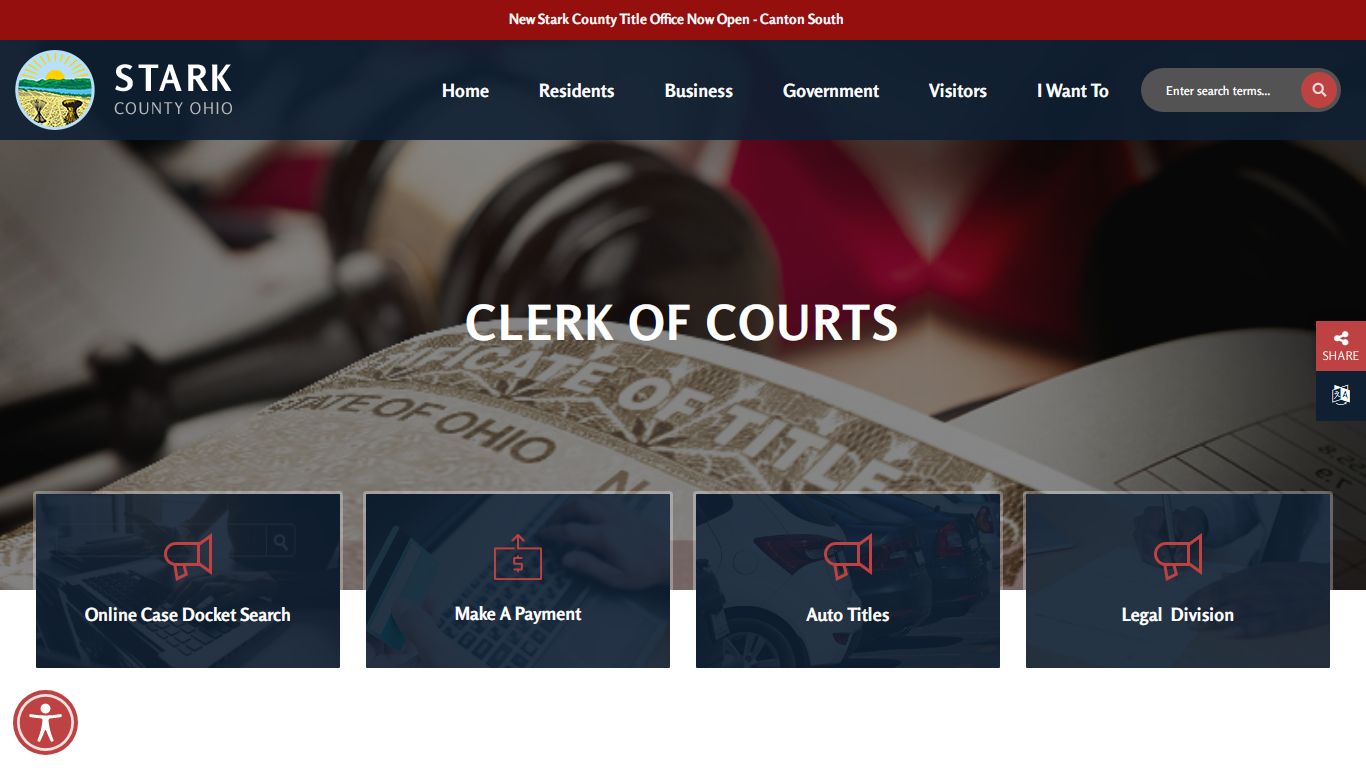Clerk Of Courts - Stark County, Ohio